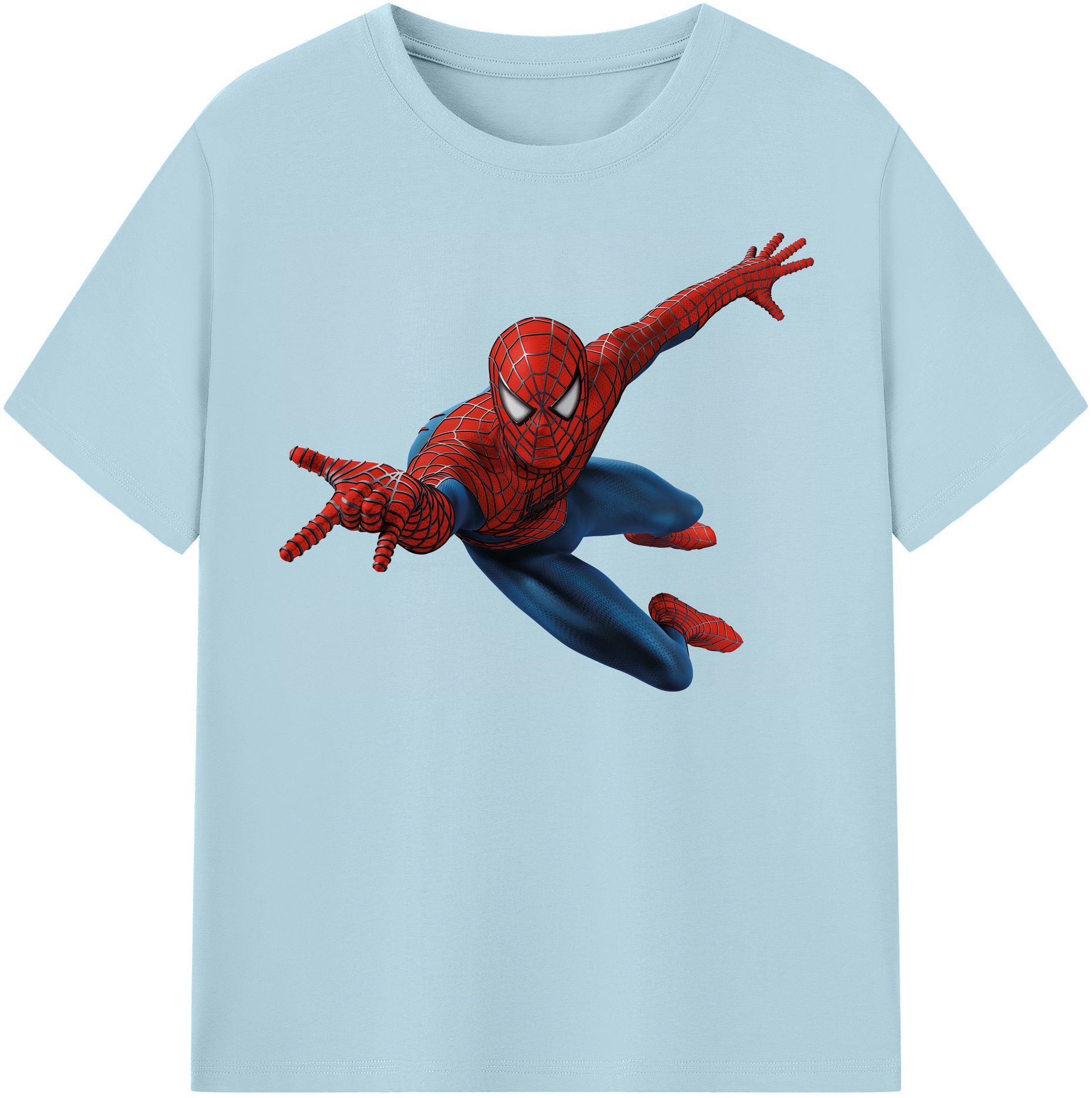 （画像用） Spider Man スパイダーマン 綿100％半袖Tシャツ（フロントプリント）